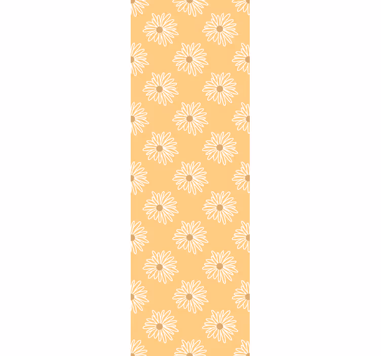 Floral Yellow Bloom flower wallpaper - TenStickers