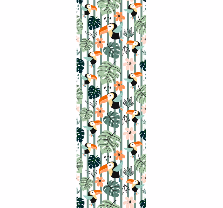 Tropical Toucan Theme animal wallpaper - TenStickers