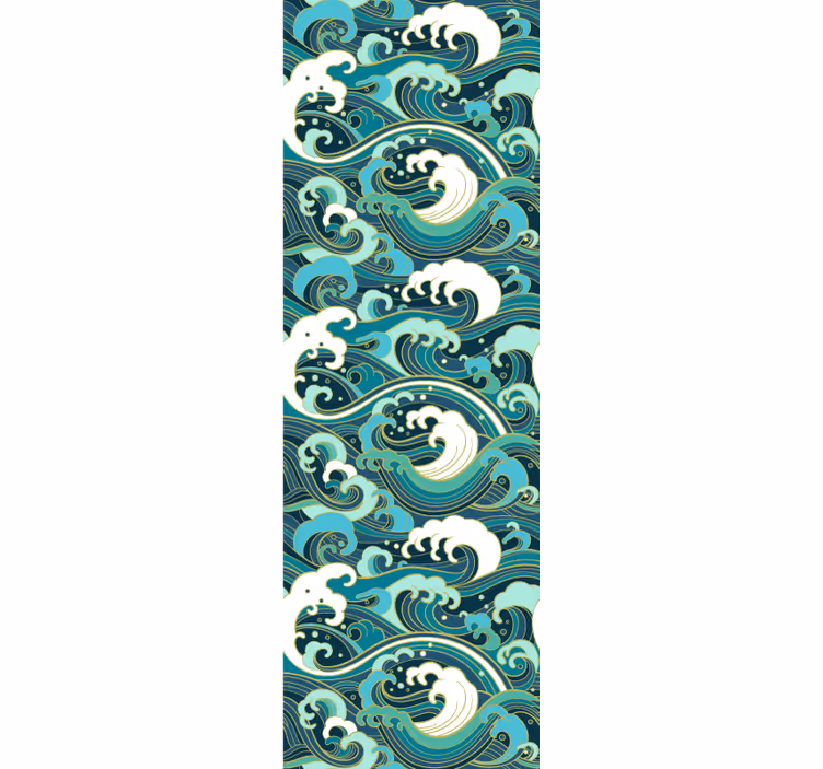 Elegant Ocean Waves nature wallpaper - TenStickers