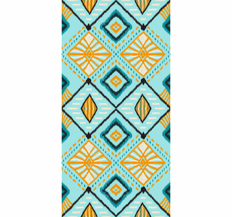 Contemporary Geometric Shapes art wallpaper - TenStickers
