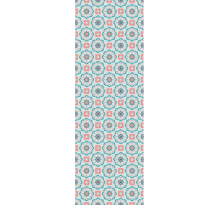 Flower and Star floral wallpaper - TenStickers