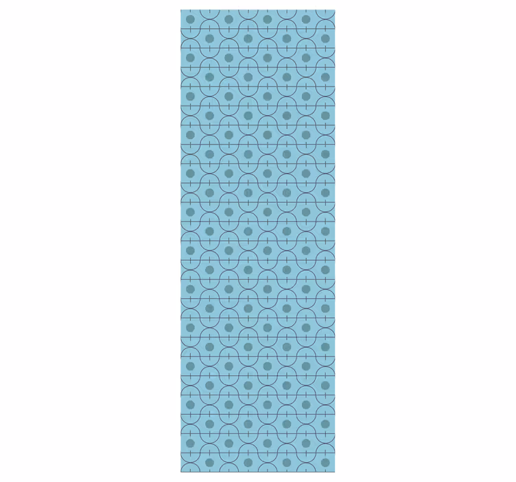 Blue wallpaper with geometric blue patterns - TenStickers