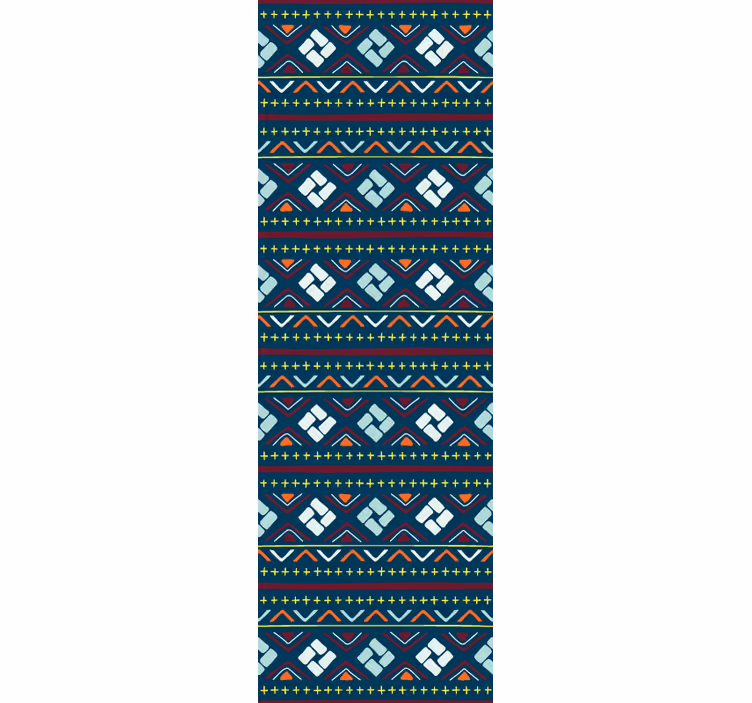 Geometric wallpaper in geometric color blocks - TenStickers