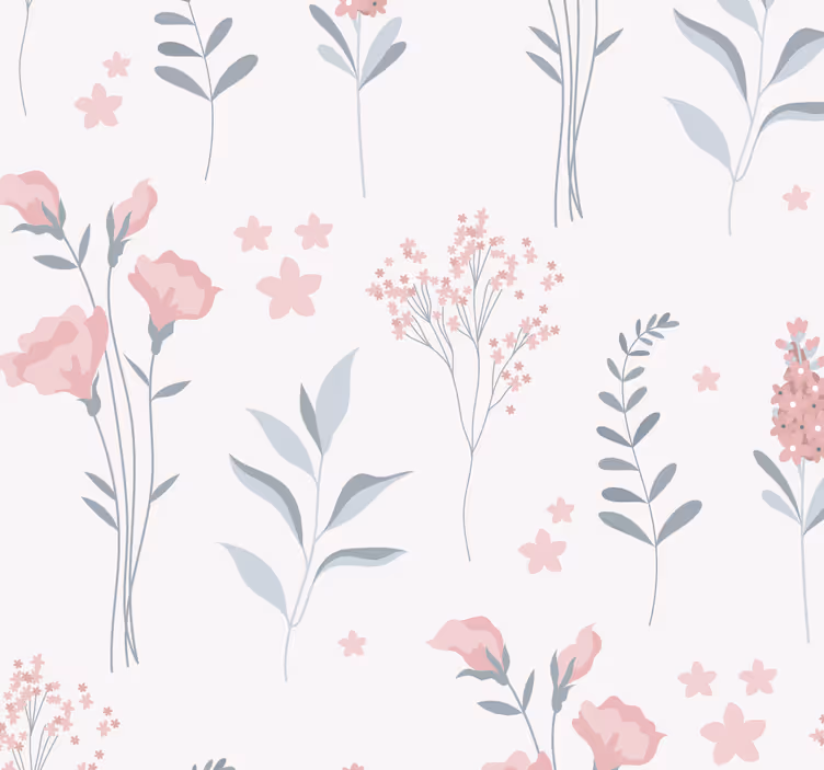 Floral Garden Style flower wallpaper - TenStickers