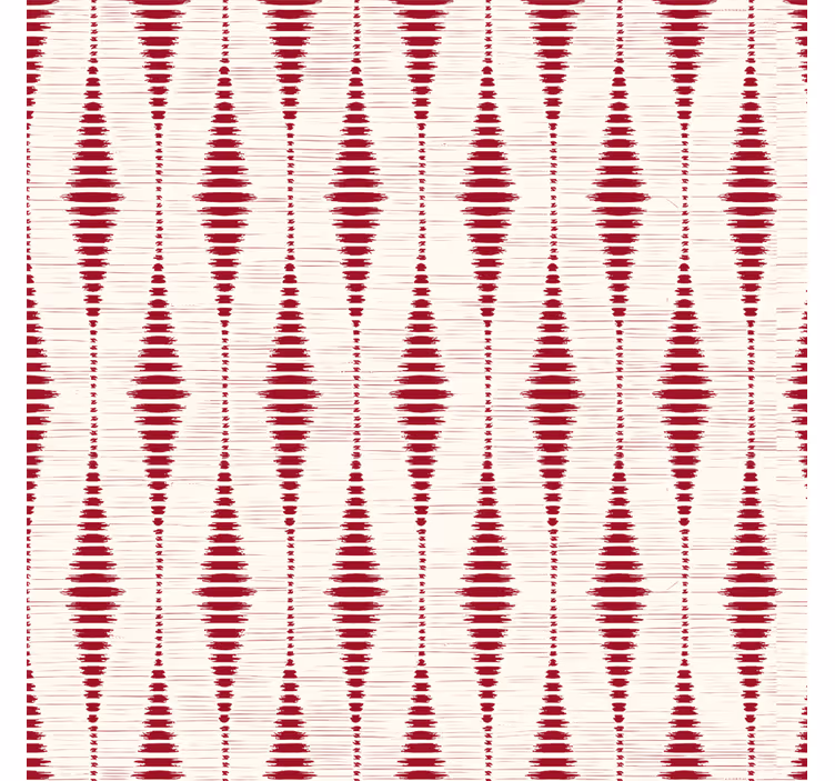 Red rabaul ikat wallpaper - TenStickers