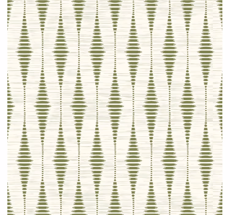 moss green rabaul ikat wallpaper - TenStickers