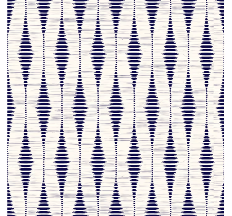 navy blue rabaul ikat wallpaper - TenStickers