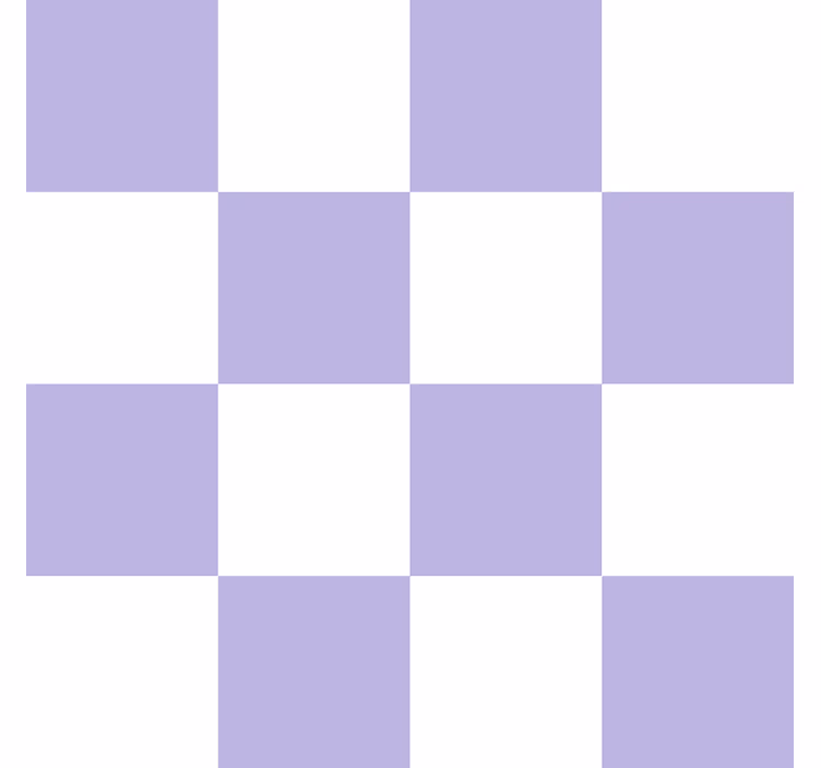 White and purple motif tile wallpaper - TenStickers
