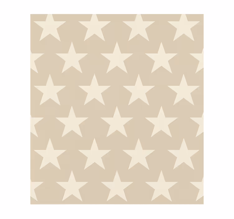 Beige stars pattern teens wallpaper - TenStickers