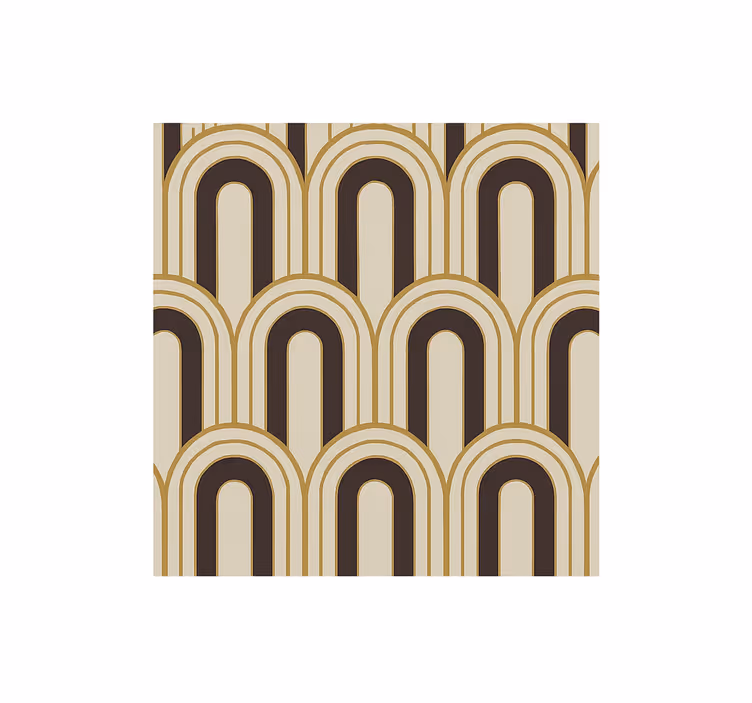 1970's Art Deco arches vintage wallpaper - TenStickers
