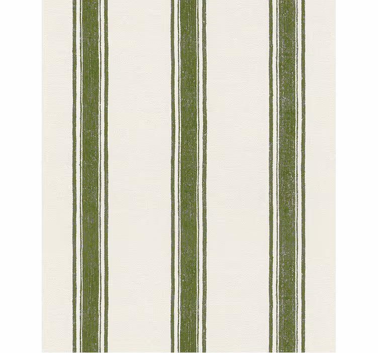 Wallpaper vertical lines in moss green - TenStickers