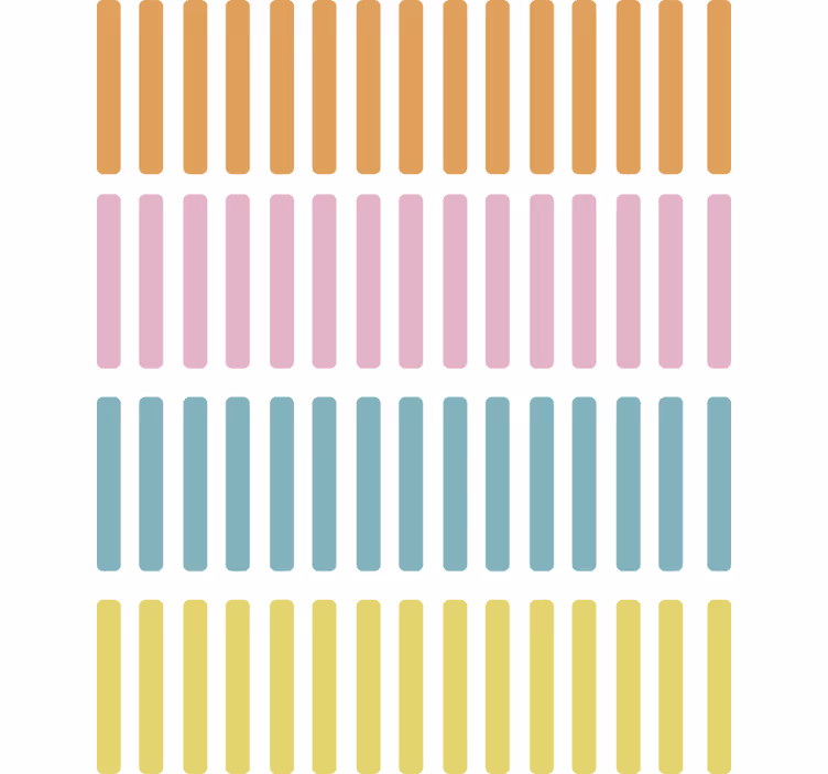 Geometric wallpaper in colored confetti sticks - TenStickers