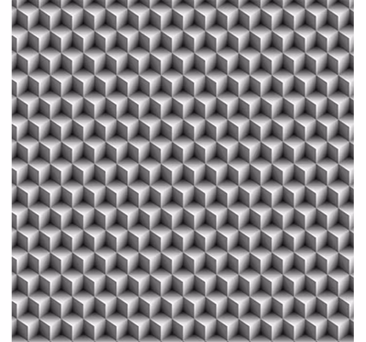 3d wallpaper in grey cubes pattern - TenStickers