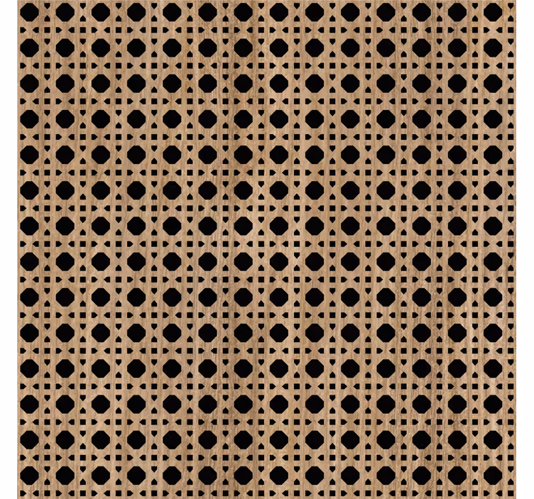 Brown cannage bedroom wallpaper - TenStickers