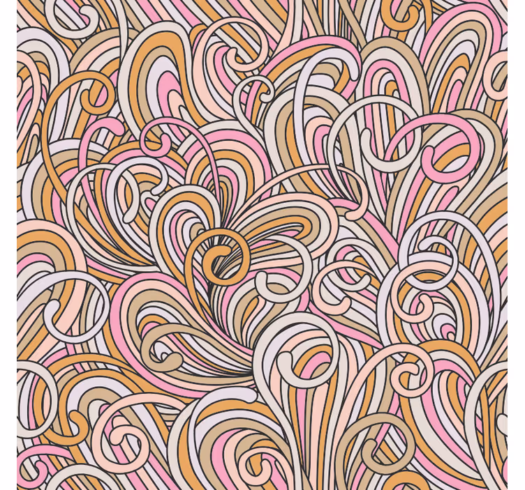 Kallax abstract bedroom wallpaper - TenStickers