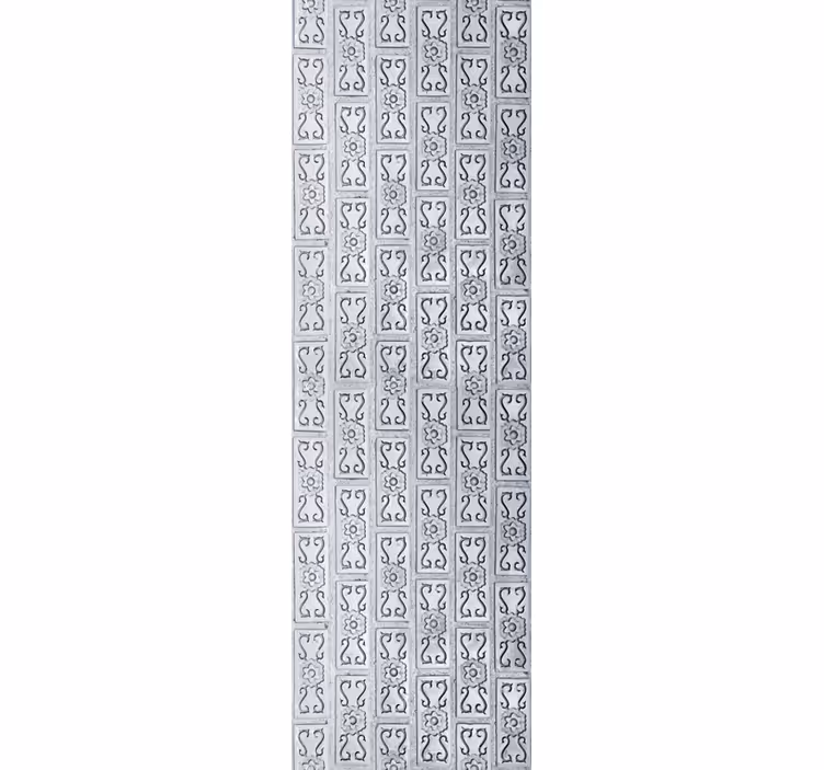 Ornamental wallpaper exotic gypsum leaves - TenStickers