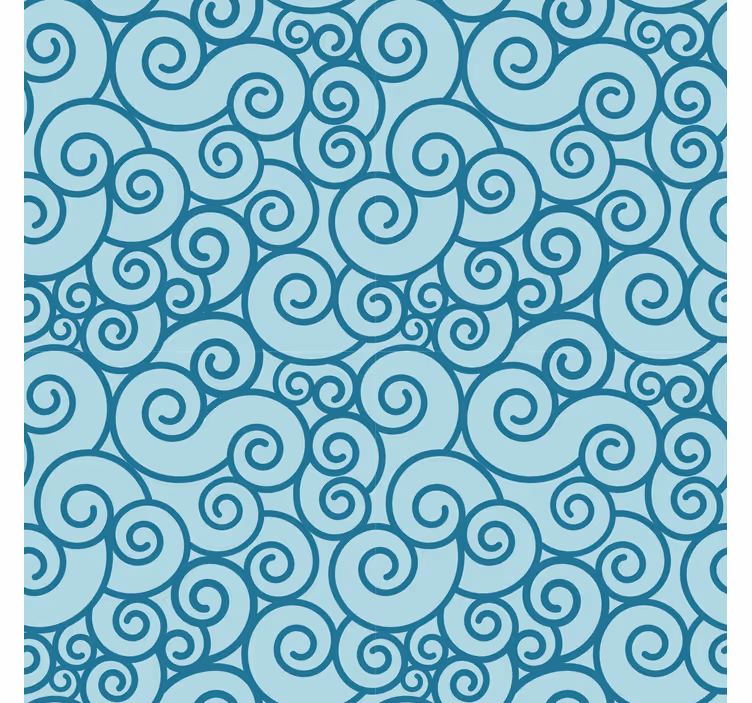 Ornamental wallpaper with swirly pattern design - TenStickers