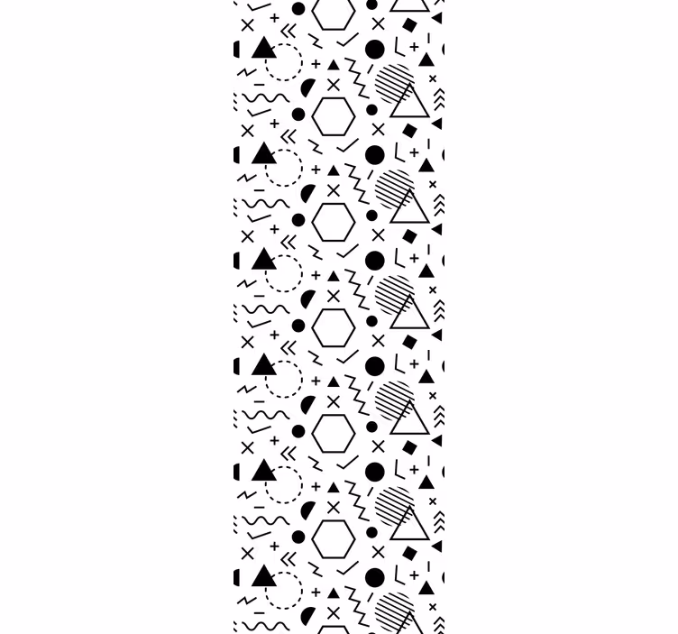 Ornamental wallpaper with striking abstract forms - TenStickers