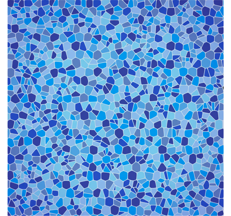 Textured wallpaper in blue mosaic effect - TenStickers