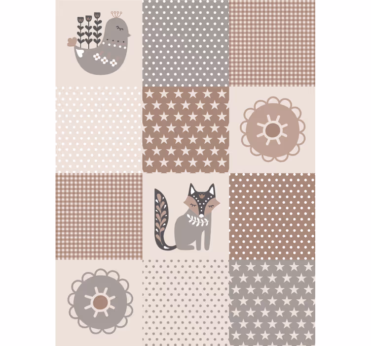 Animal wallpaper nordic creatures and patterns - TenStickers