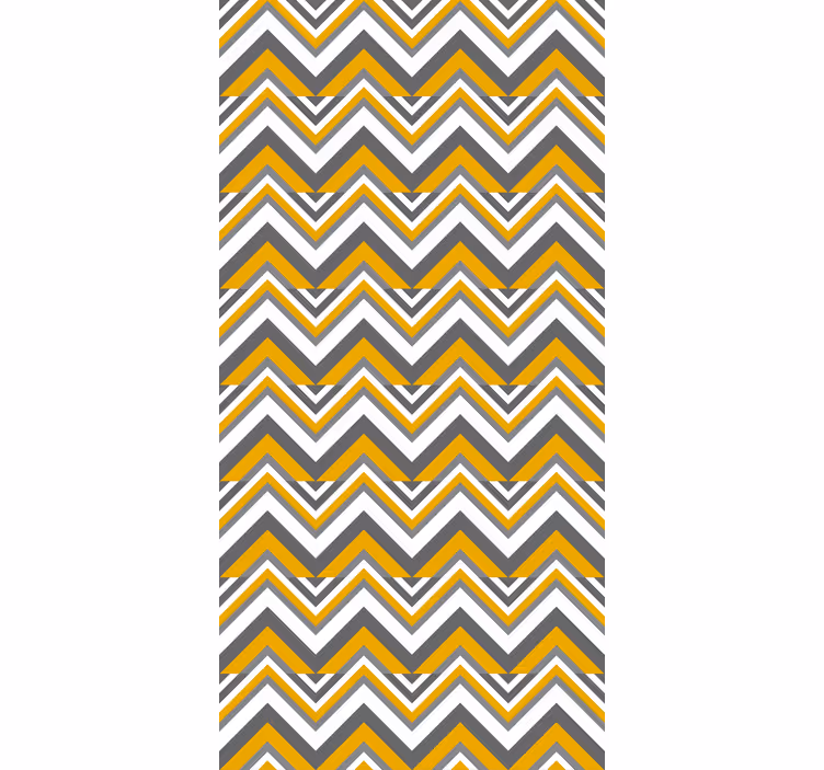 Chevron pattern bedroom wallpaper - TenStickers