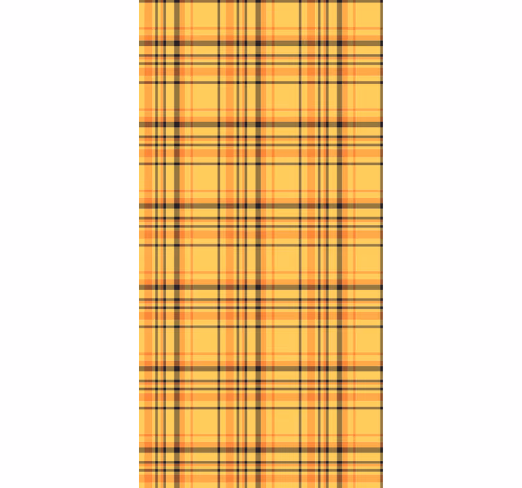 Bedroom wallpaper checked fabric design - TenStickers
