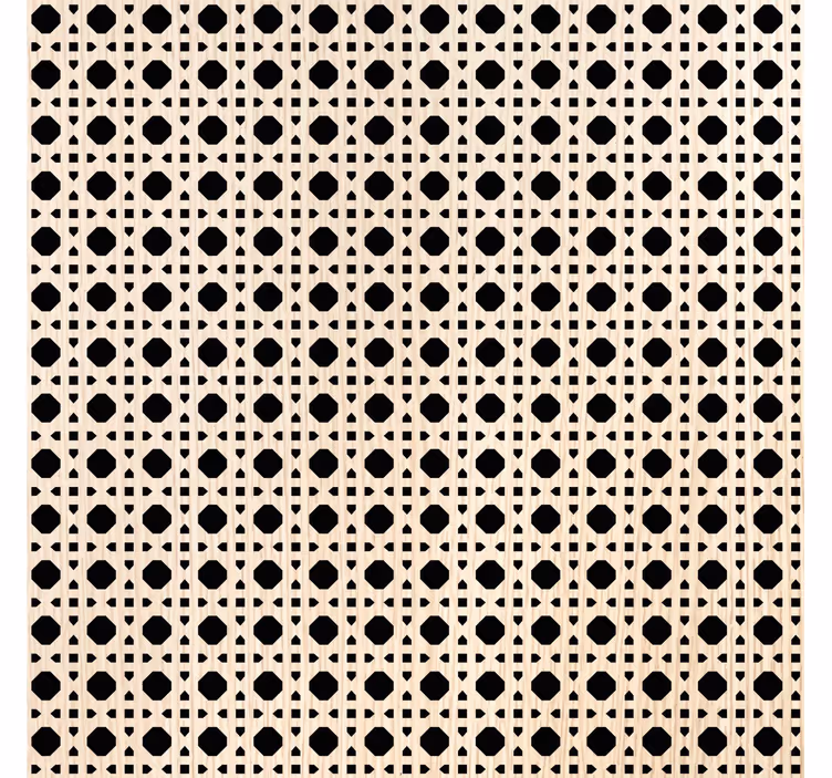 Textured wallpaper in light brown caning - TenStickers