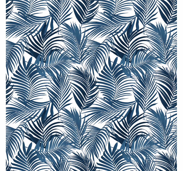 Bedroom wallpaper tropical leaf design - TenStickers
