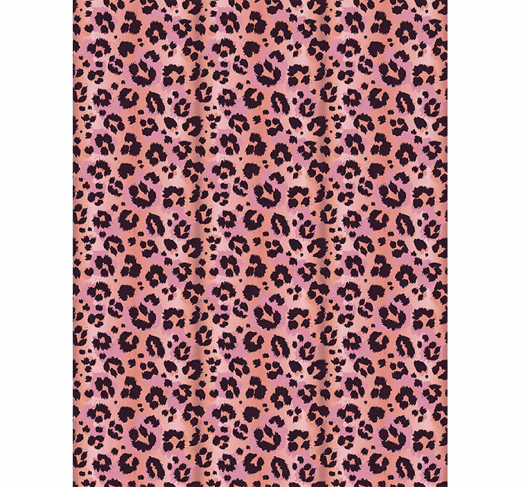 Animal wallpaper pink leopard - TenStickers