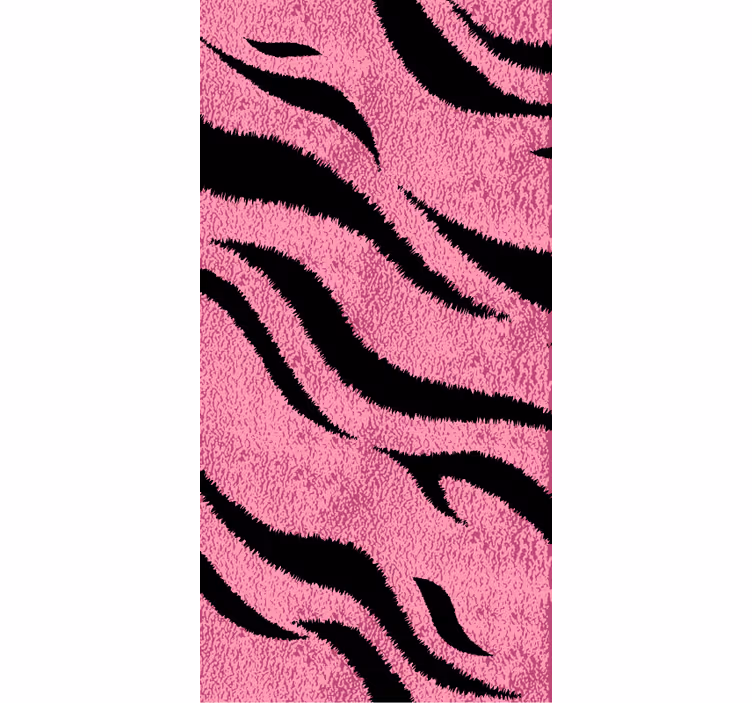 Animal wallpaper pink tiger skin - TenStickers