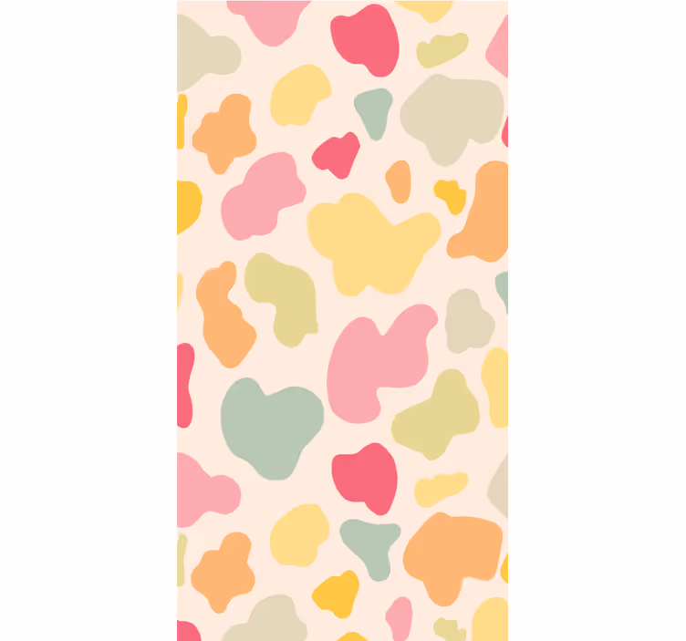 Animal wallpaper rainbow cow print - TenStickers