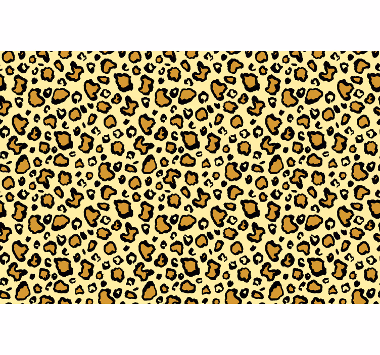 Animal wallpaper yellow leopard pattern - TenStickers