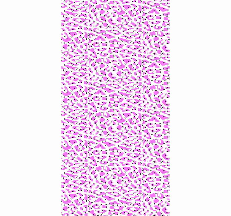 Animal wallpaper fuchsia leopard design - TenStickers