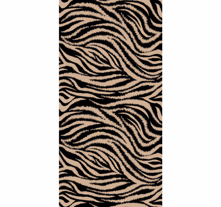 Animal wallpaper zebra striped design - TenStickers