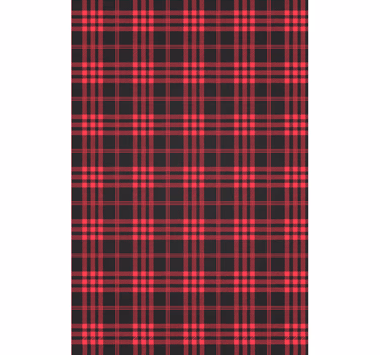 Christmas wallpaper christmas tartan design - TenStickers