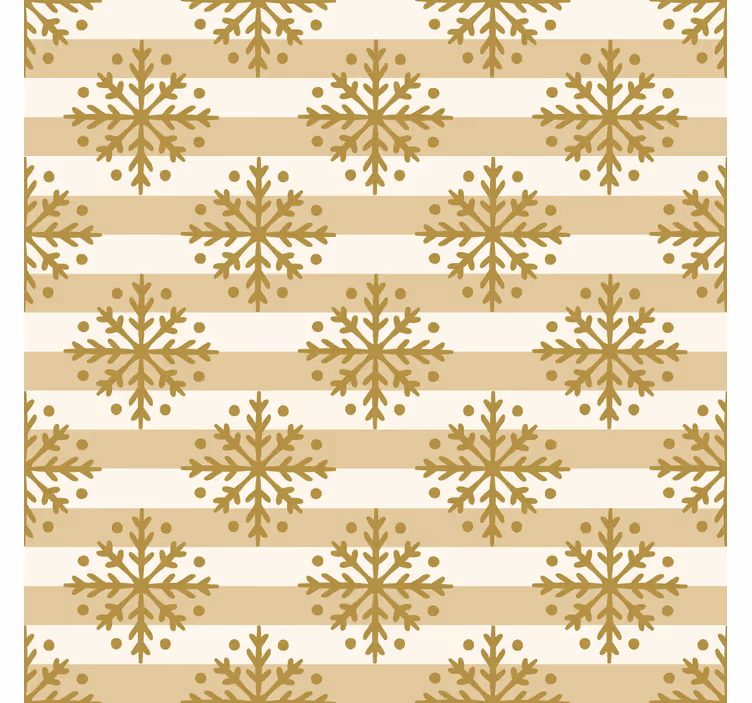 Christmas wallpaper snowflake stripes - TenStickers