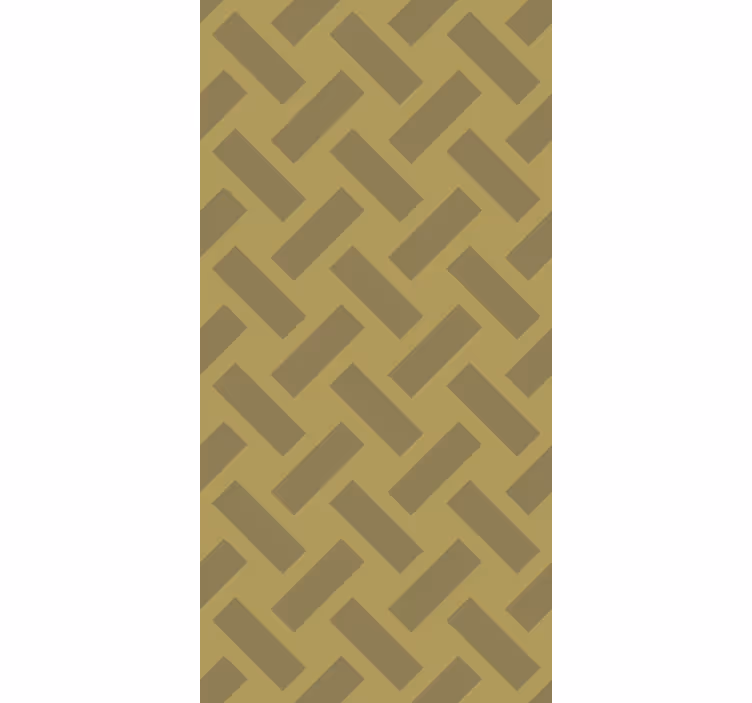 Hallway wallpaper geometric yellow squared pattern - TenStickers
