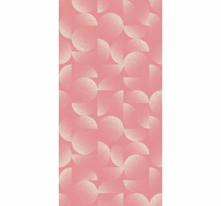 Dining room wallpaper pastel half circles - TenStickers