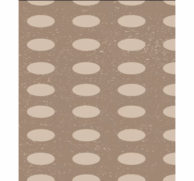 Dining room wallpaper geometric brown circle pattern - TenStickers