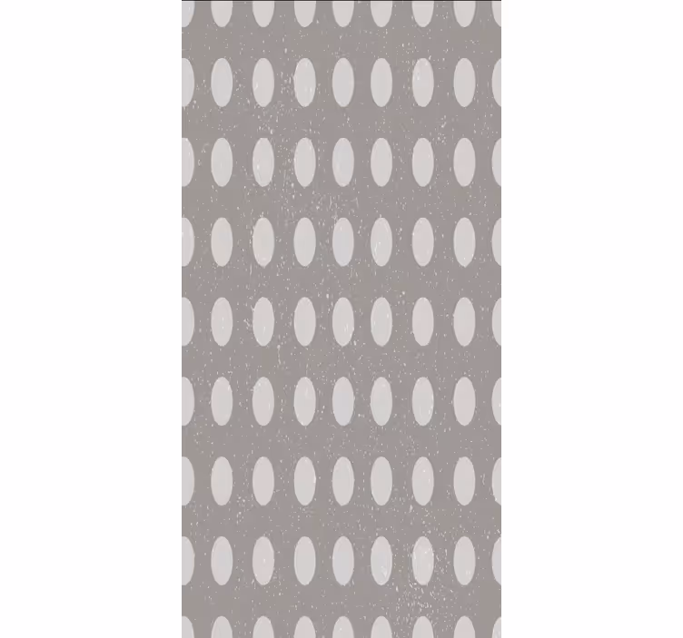 Dining room wallpaper geometric gray circle pattern - TenStickers