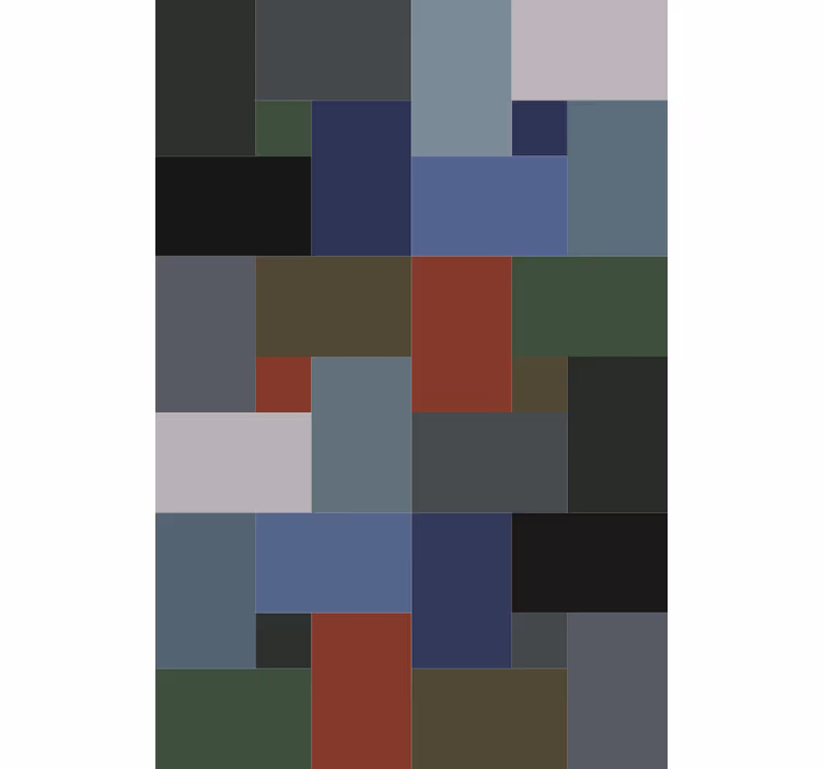 Geometric wallpaper in geometric blocks - TenStickers