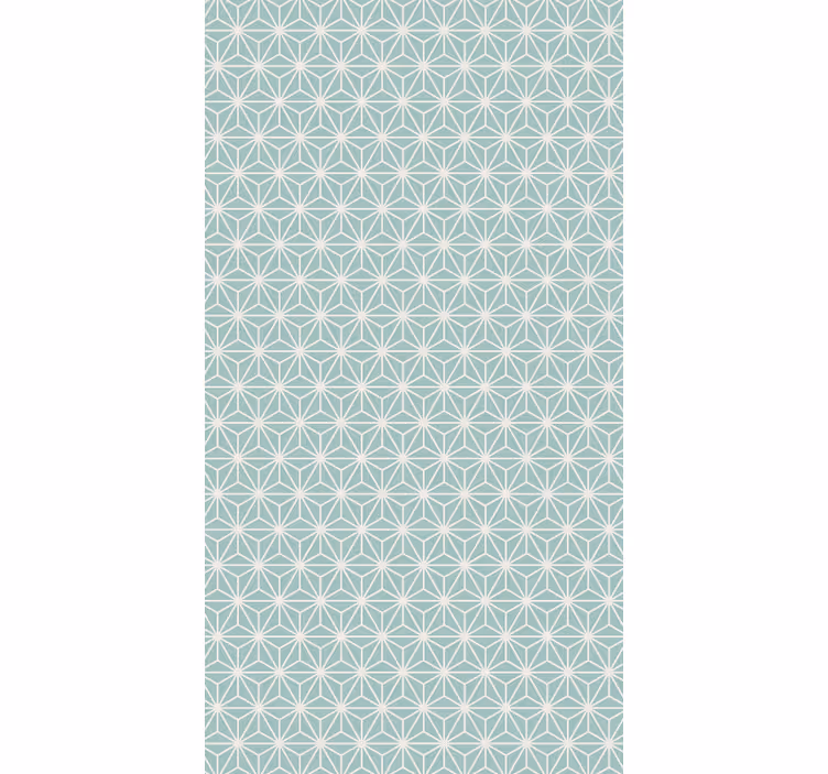 Green star burst geometric wallpaper - TenStickers