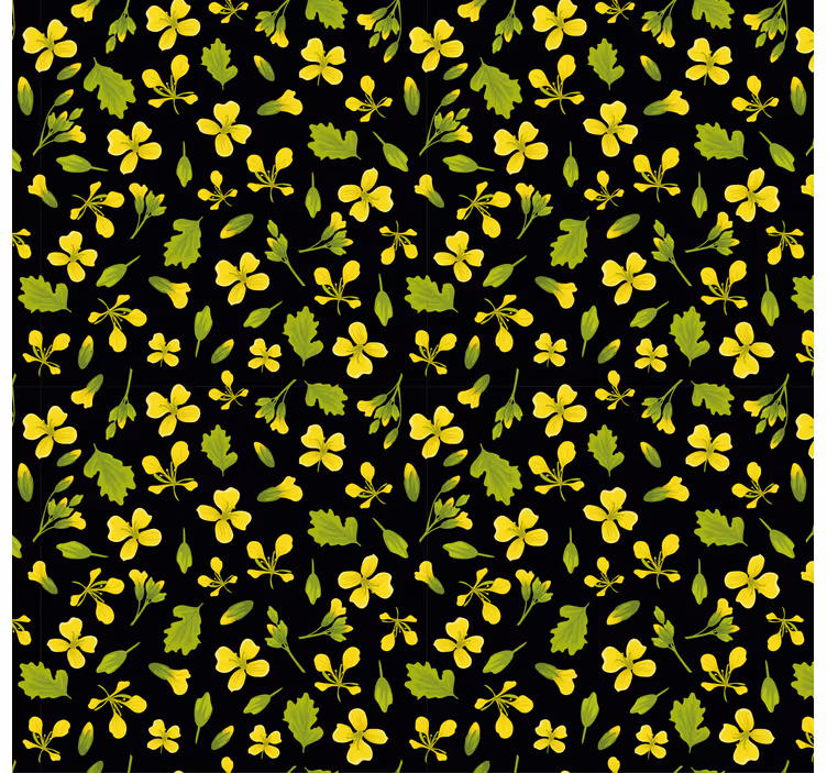 Nature wallpaper vibrant floral design - TenStickers