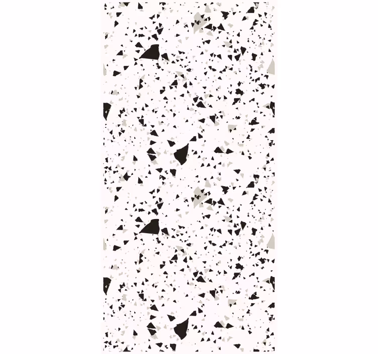 Textured wallpaper in gray, white and black terrazzo - TenStickers