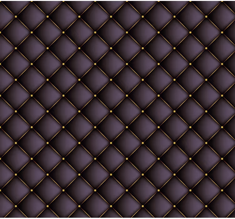 Textured wallpaper with quilted pattern - TenStickers