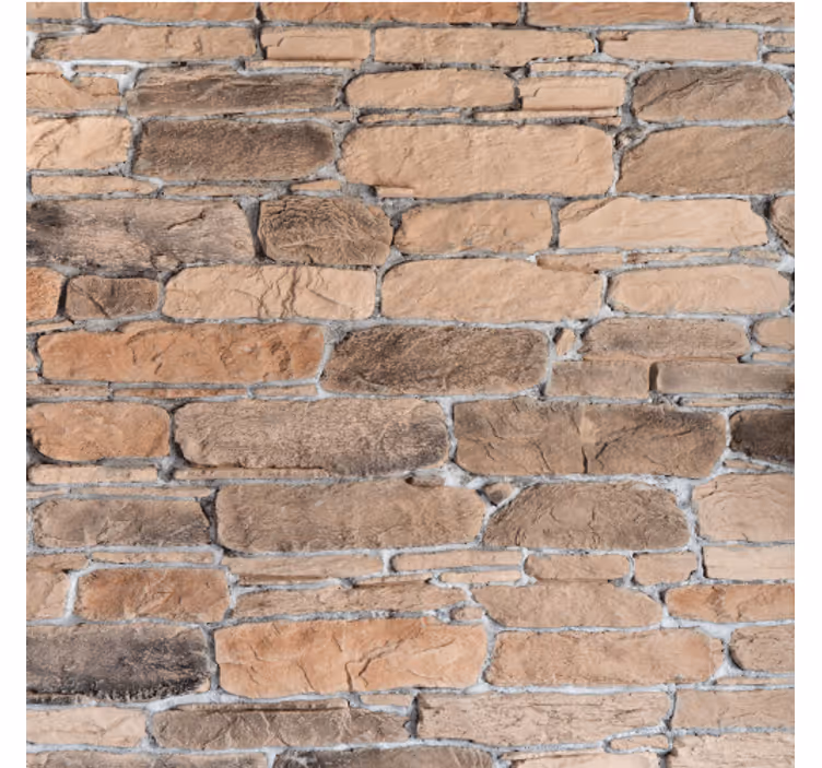 Stone wallpaper with realistic brick pattern - TenStickers