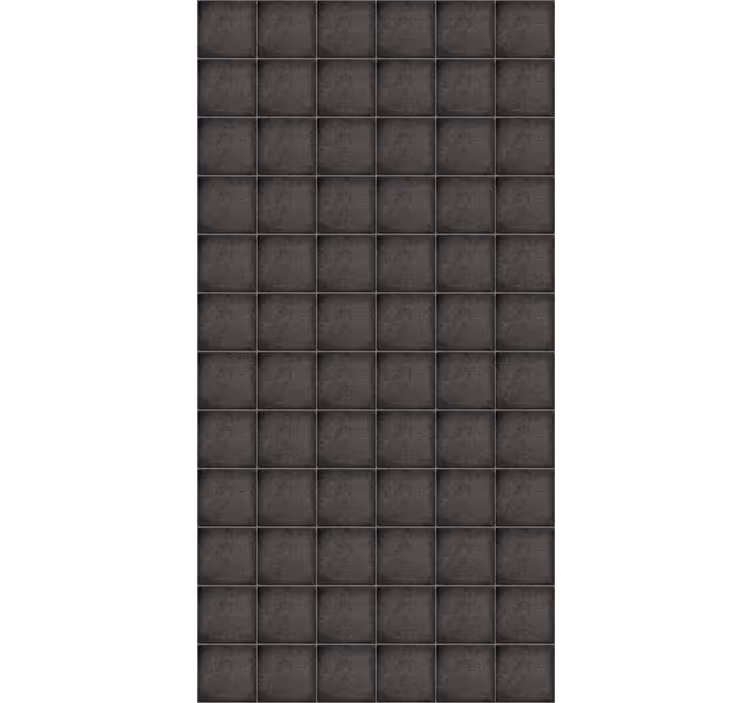Tile wallpaper black square stone bricks - TenStickers
