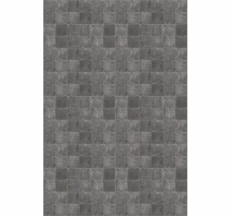 Tile wallpaper dark gray vintage squares - TenStickers