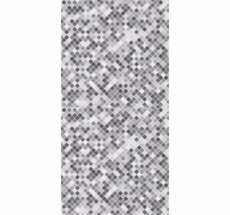 Tile wallpaper gray tones squared pattern - TenStickers