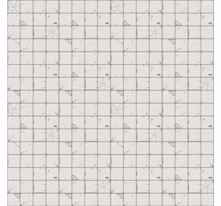 Tile wallpaper light grey aged tiles - TenStickers